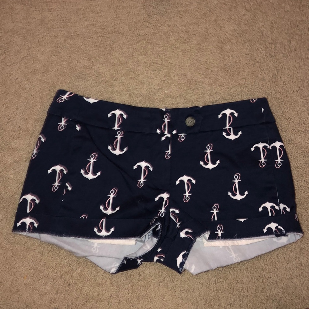 J Crew Anchor Pattern Chino Shorts